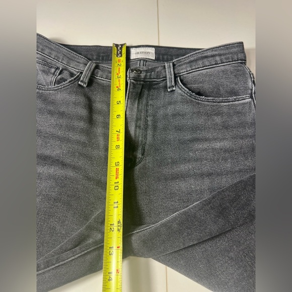 Hudson 28 denim Blair high-rise bootcut crop Women's Gray Jeans pockets - Picture 8 of 12